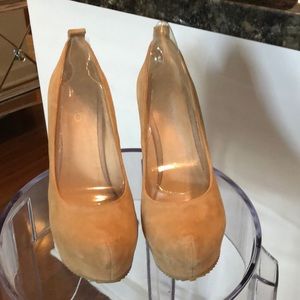 Aldo tan suede wedges